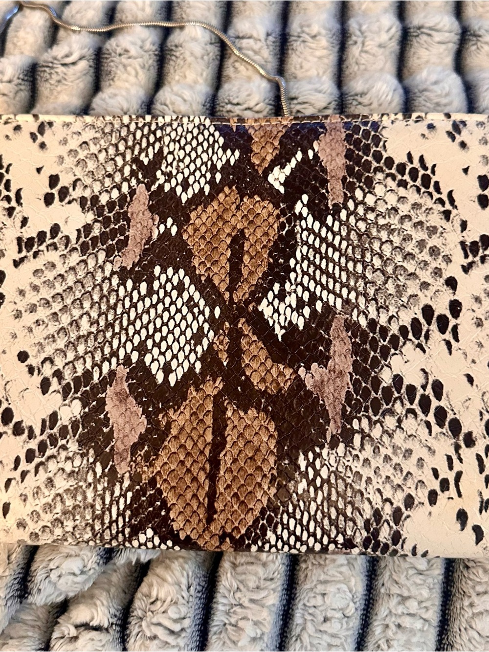 Urban Outfitters Snake-Print Crossbody in Brown, Black, Cream